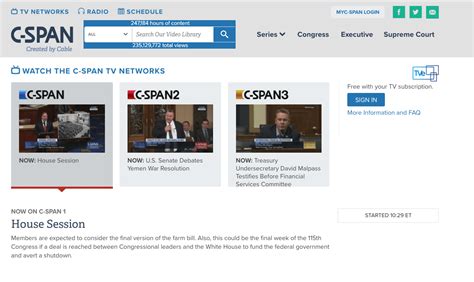 watch cspan without cable.